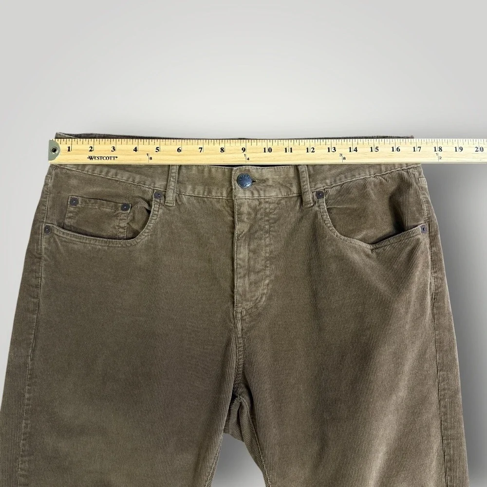 Faherty Brand Mens Brown‎ Organic Cotton Stretch Corduroy 5-Pocket Pants Size 32